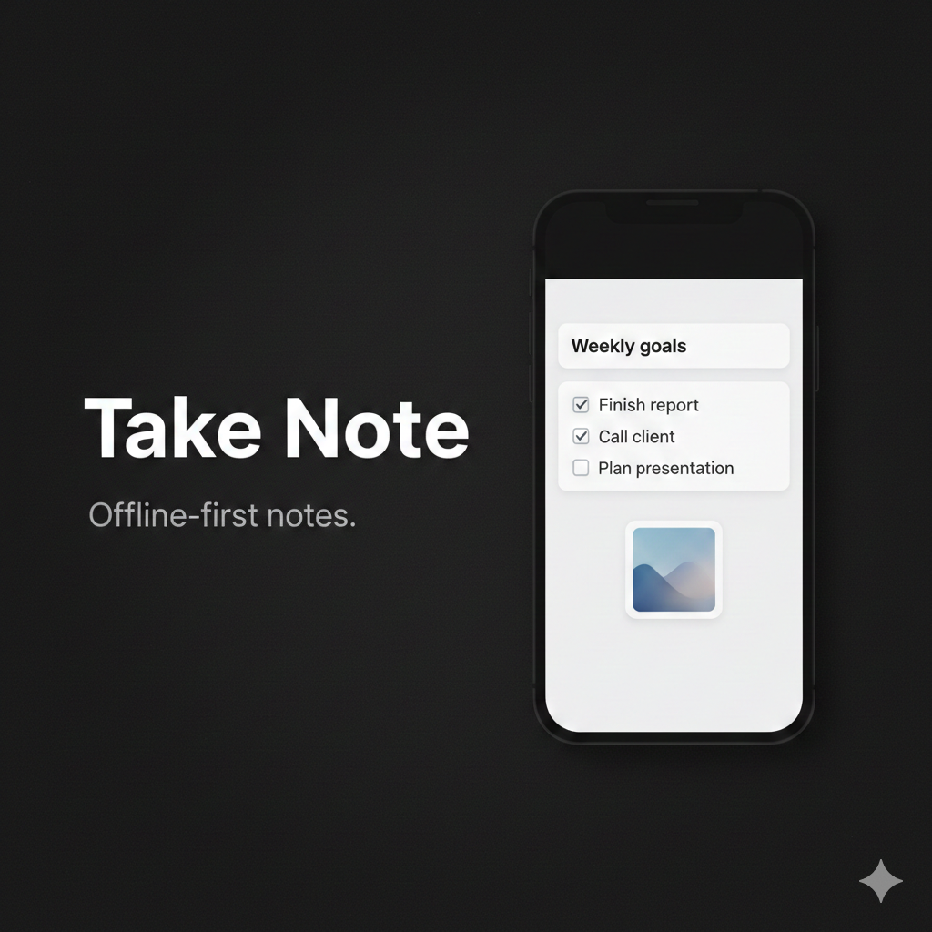 Take Note hero artwork